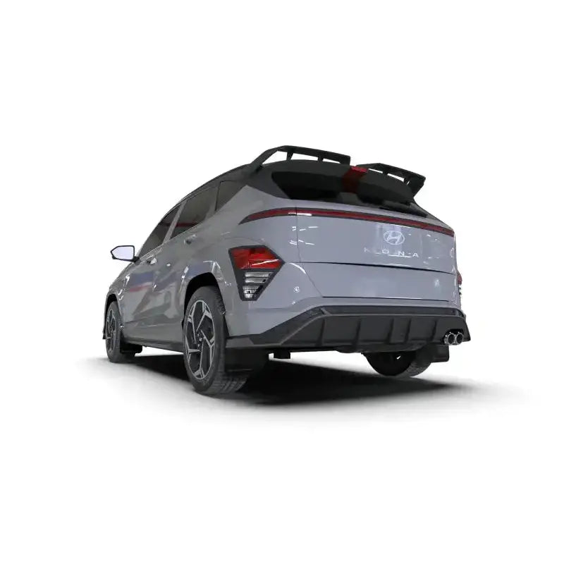 Rally Armor 2024 Hyundai Kona N Line Black UR Mud Flap w/ Grey Logo - Body & Protection