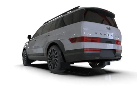 Rally Armor 2024 + Hyundai Santa Fe Black Mud Flap w/ Dark Grey Logo - Body & Protection