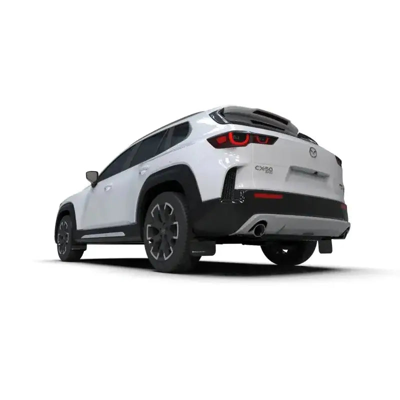 Rally Armor - 2024 Mazda CX-50 Black UR Mud Flap W/White Logo (Will Not Fit CX-5) - Body & Protection