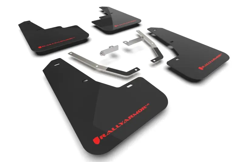 Rally Armor 2024 Subaru Crosstrek Black UR Mud Flap Red Logo - Truck & Automotive