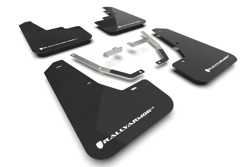 Rally Armor 2024 Subaru Crosstrek Black UR Mud Flap White Logo - Truck & Automotive