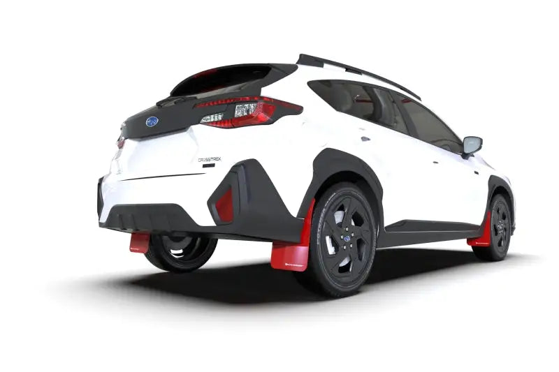 Rally Armor 2024 Subaru Crosstrek Red UR Mud Flap White Logo - Truck & Automotive
