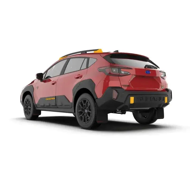 Rally Armor - 2024 Subaru Crosstrek (Wilderness Only) Black UR Mud Flap W/White Logo No Drilling Req - Body & Protection