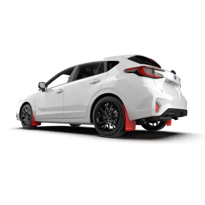 Rally Armor 2024 Subaru Impreza Red UR Mud Flap w/ White Logo - Body & Protection