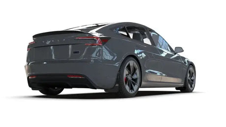 Rally Armor 2024 Tesla Model 3 Highland Black UR Mud Flap Metallic Logo - Body & Protection