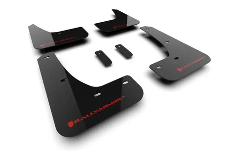 Rally Armor 2024 Tesla Model 3 Highland Black UR Mud Flap Red Logo - Body & Protection