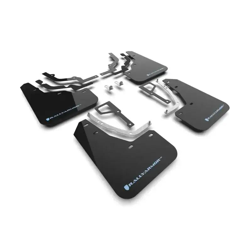 Rally Armor 2025 + Hyundai Ioniq 5 N Black Mud Flap w/ Light Blue Logo - Body & Protection
