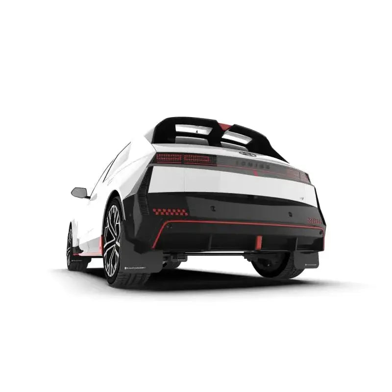 Rally Armor 2025 + Hyundai Ioniq 5 N Black Mud Flap w/ Light Blue Logo - Body & Protection