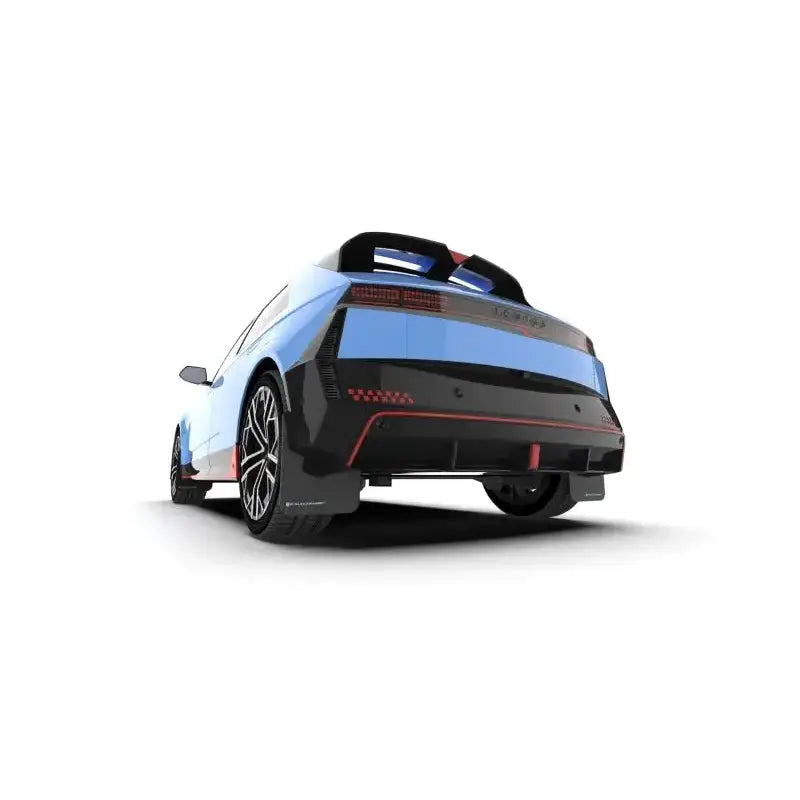 Rally Armor 2025 + Hyundai Ioniq 5 N Black Mud Flap w/ Light Blue Logo - Body & Protection