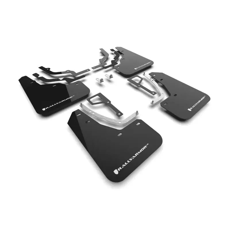 Rally Armor 2025+ Hyundai Ioniq 5 N Black Mud Flap w/ White Logo - Body Armor & Protection