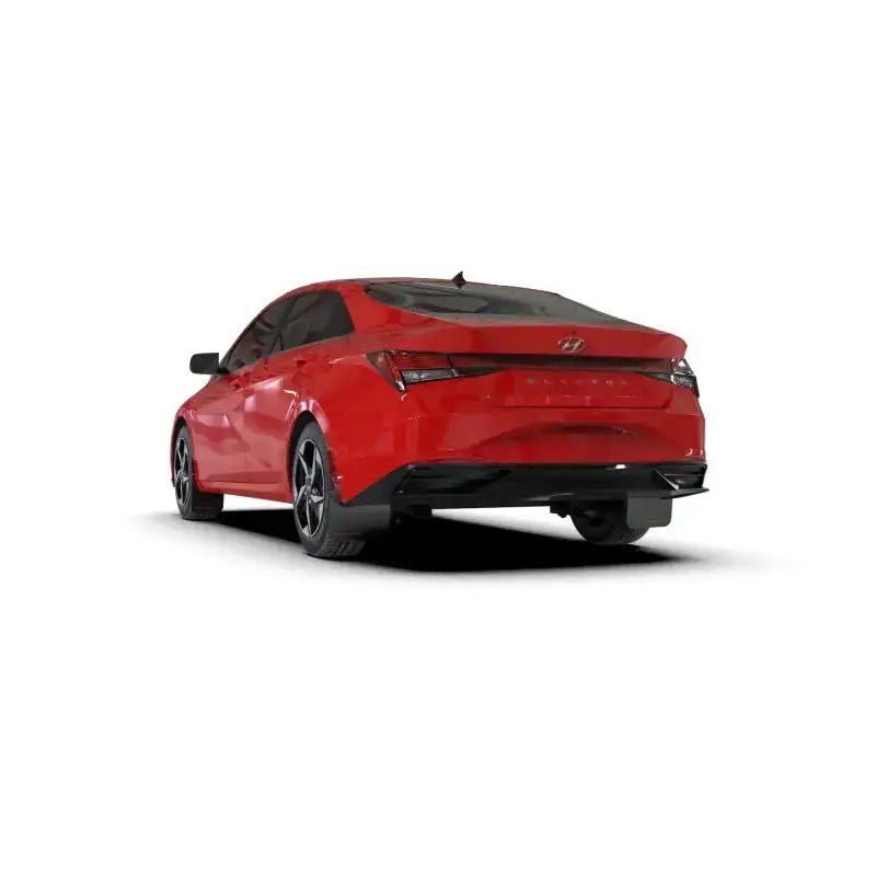 Rally Armor 21-23 Hyundai Elantra (Will Not Fit N/N Line) Black UR Mud Flap w/ Red Logo - Truck & Automotive
