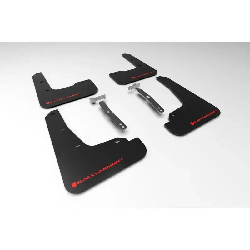 Rally Armor 21-23 Hyundai Elantra (Will Not Fit N/N Line) Black UR Mud Flap w/ Red Logo - Truck & Automotive