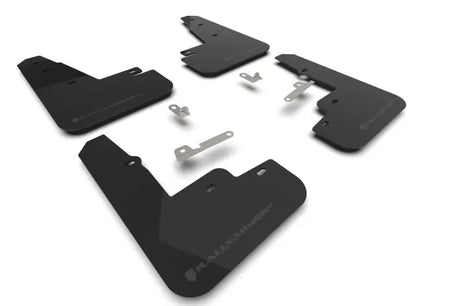 Rally Armor 21-24 Ford Mustang Mach-E/GT/Rally Black UR Mud Flap w/Dark Grey Logo - Body & Protection