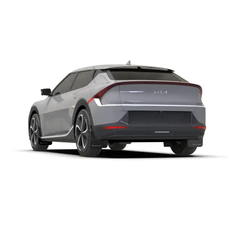 Rally Armor 22-23 Kia EV6 Black UR Mud Flap Dark Grey Logo - Truck & Automotive