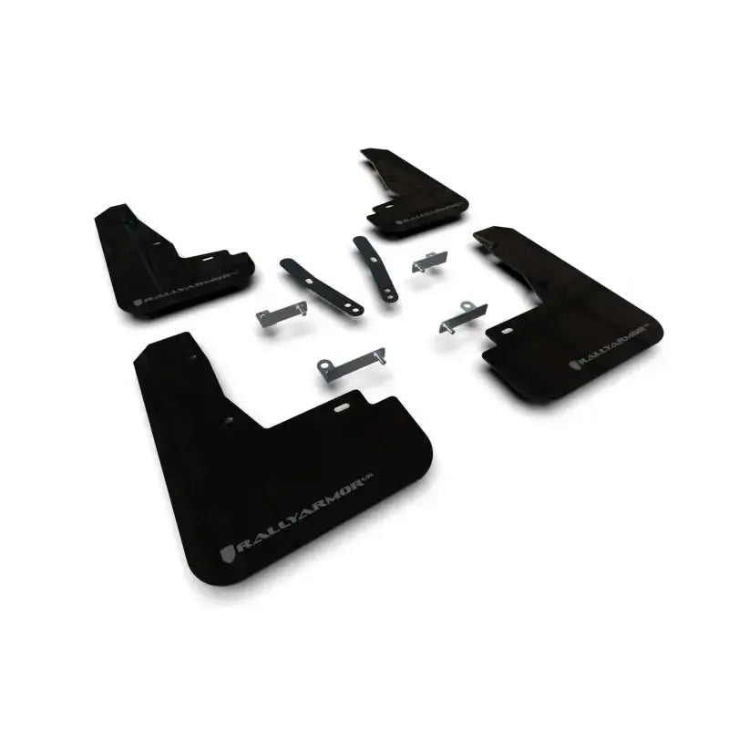 Rally Armor 22-23 Kia EV6 Black UR Mud Flap Dark Grey Logo - Truck & Automotive