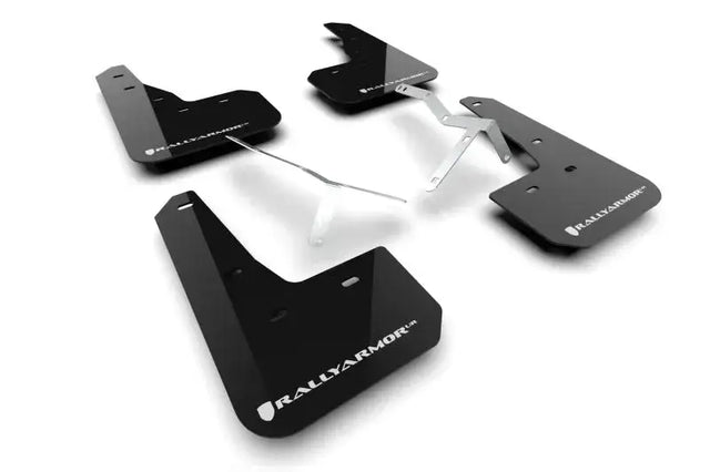 Rally Armor 23-24 Acura Integra + A-Spec Black UR Mud Flap W/White Logo (No Drilling Req.) - Body & Protection