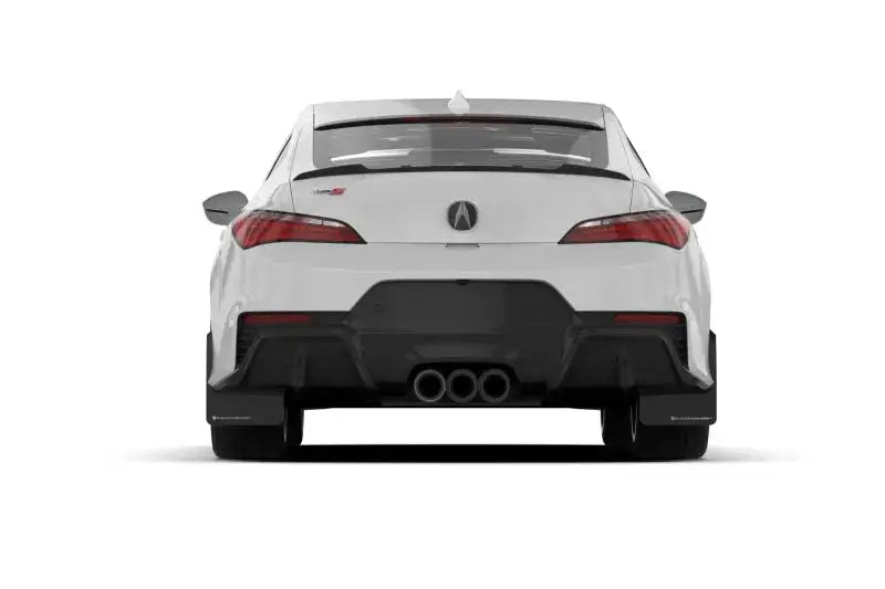 Rally Armor 23-24 Acura Integra Type S Black Mud Flap w/ White Logo - Body & Protection