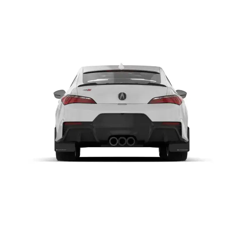 Rally Armor 23-24 Acura Integra Type S Black Mud Flap w/ White Logo - Body & Protection