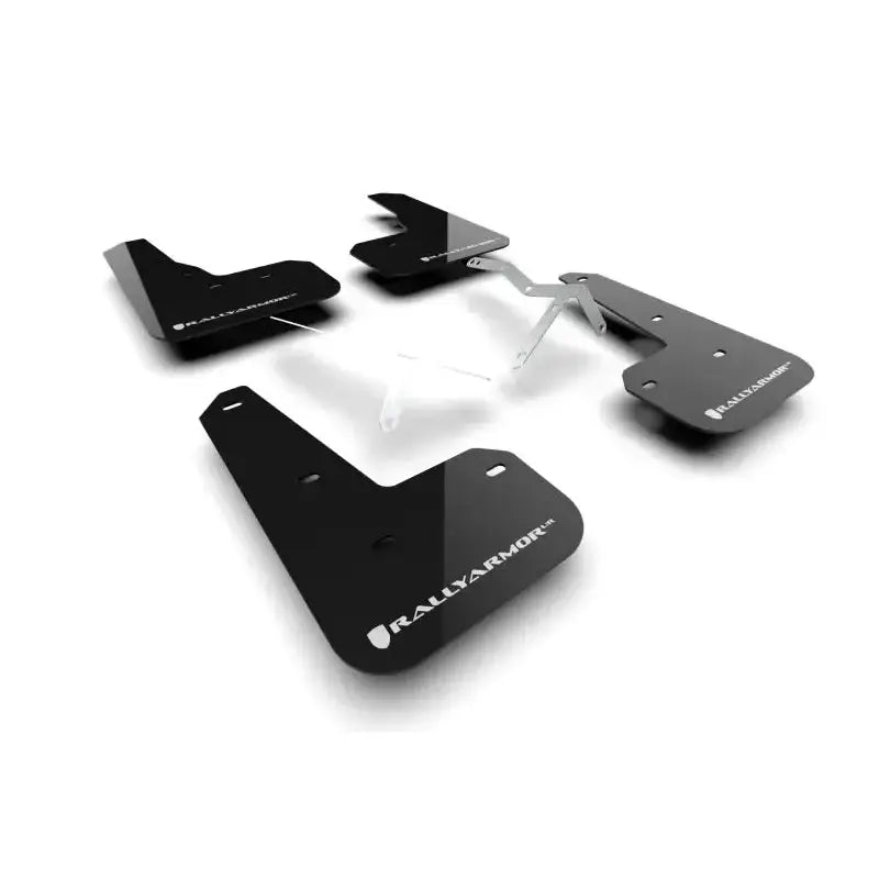Black Rally Armor mud flaps with mounting hardware for Acura Integra Type S integra type