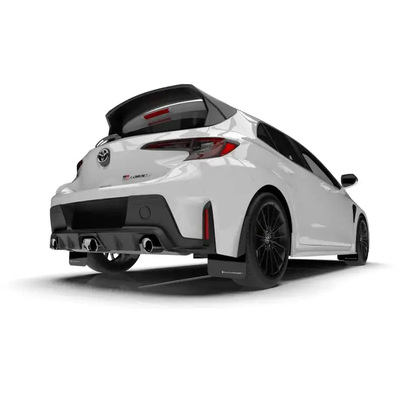 Rally Armor 23-24 Toyota GR Corolla Black Mud Flap w/ Light Blue Logo - RV and Auto Parts