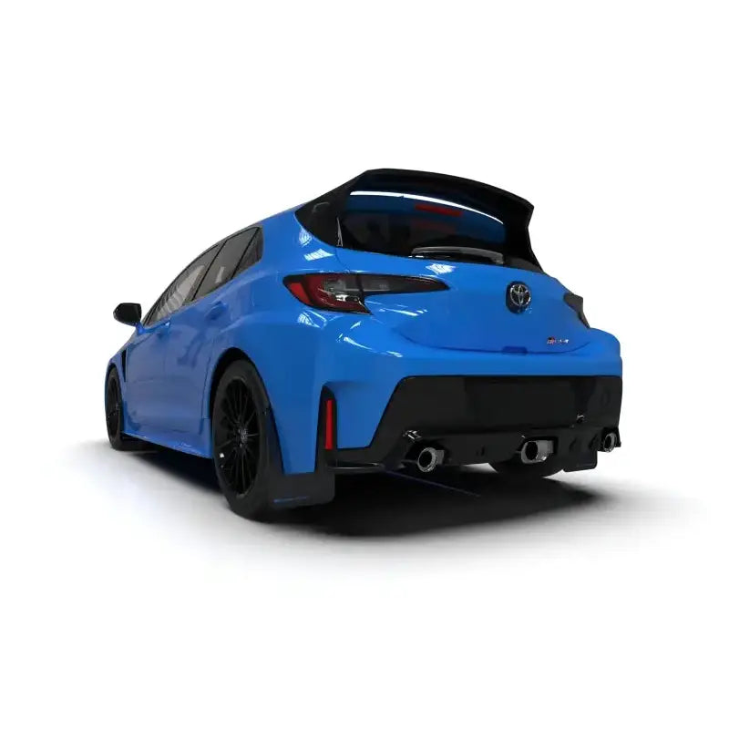 Rally Armor 23-24 Toyota GR Corolla Black Mud Flap w/ Light Blue Logo - RV and Auto Parts
