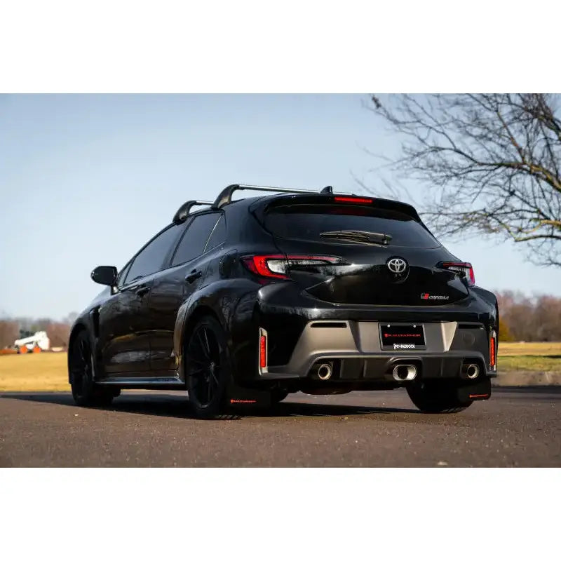 Rally Armor 23-24 Toyota GR Corolla Black Mud Flap w/ Light Blue Logo - RV and Auto Parts
