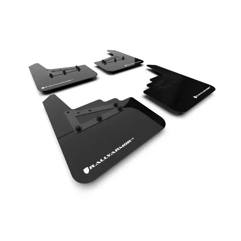 Rally Armor 21-24 Ford F-150 (Excl. Raptor) Black UR Mud Flap w/White Logo - Rally Armor