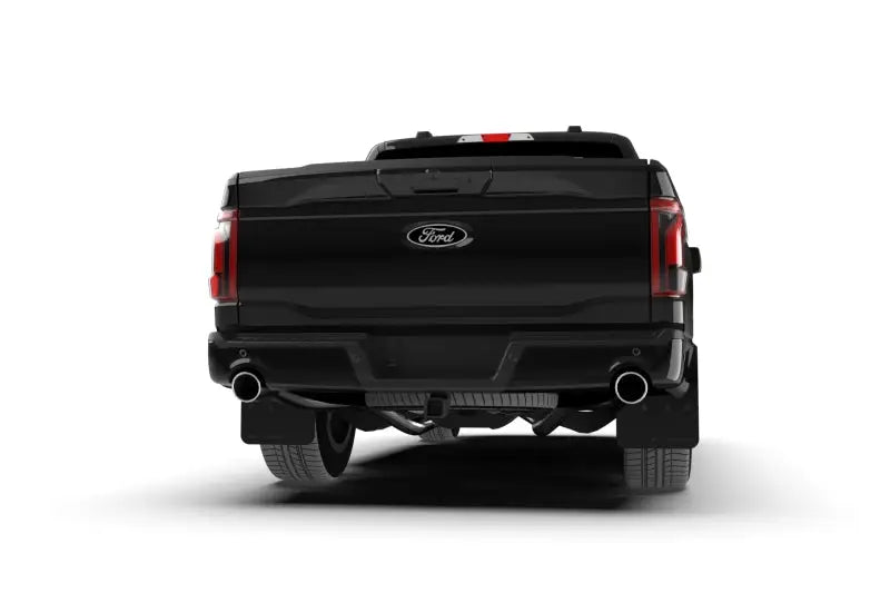 Rally Armor 21-24 Ford F-150 (Excl. Raptor) Black UR Mud Flap w/White Logo - Rally Armor