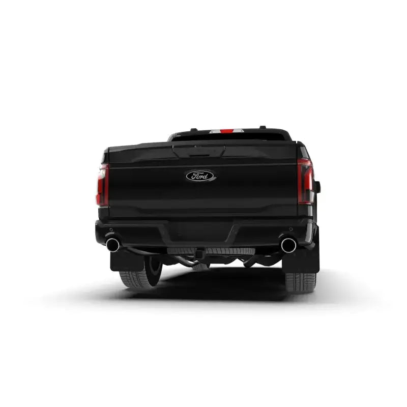 Rally Armor 21-24 Ford F-150 (Excl. Raptor) Black UR Mud Flap w/White Logo - Rally Armor