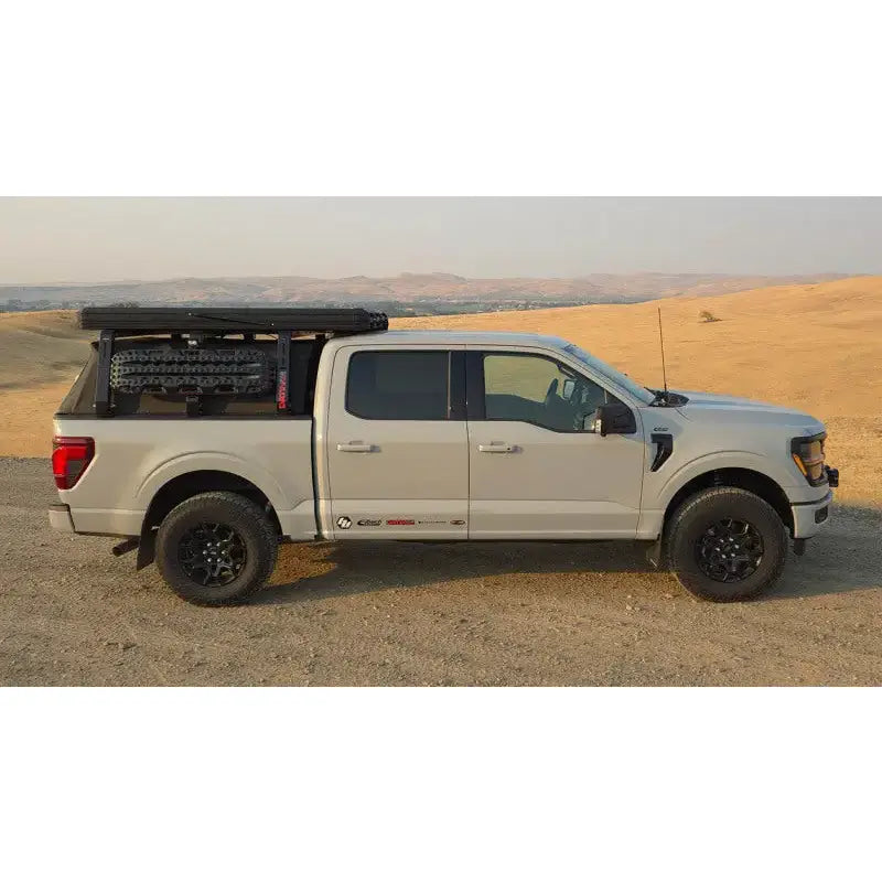 Rally Armor 21-24 Ford F-150 (Excl. Raptor) Black UR Mud Flap w/White Logo - Rally Armor