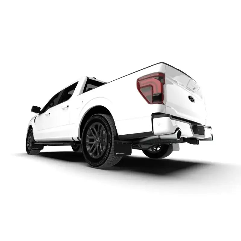 Rally Armor 21-24 Ford F-150 (Excl. Raptor) Black UR Mud Flap w/White Logo - Rally Armor