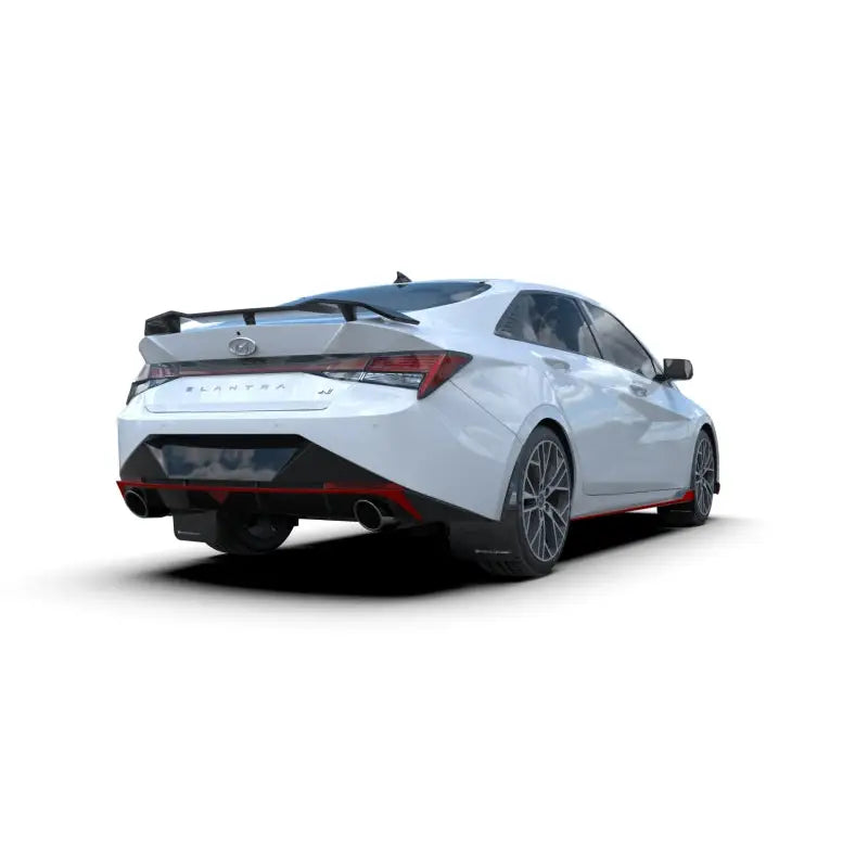 Rally Armor MF79-UR-BLK-GRY Rally Armor 2022 Hyundai Elantra N & N Line Black Mud Flap w/ Grey Logo