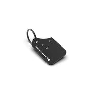 Rally Armor Mini UR Mud Flap Keychain - Black w/ White Logo - RAKEYCHAIN