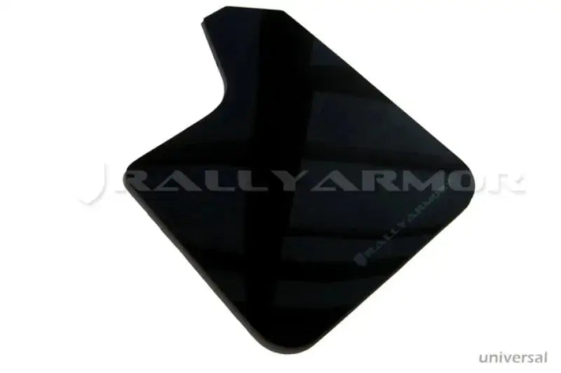 Rally Armor Universal UR Black Mud Flap w/ Metallic Logo - Body & Protection