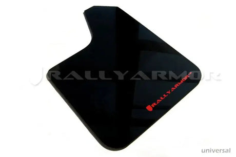 Rally Armor Universal UR Black Mud Flap w/ Metallic Logo - Pair - Body & Protection