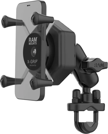 RAM-B-149Z-A-UN7-462 Ram X-Grip Vibe-Safe Phone Mount With U-Bolt Base Short - RV and Auto Parts