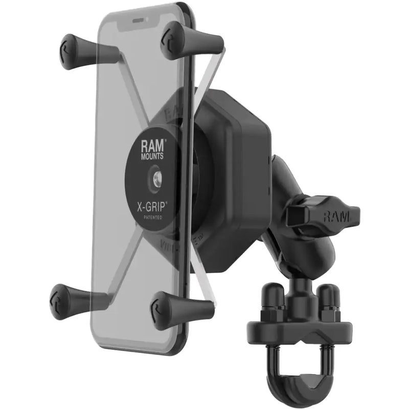 RAM-B-149Z-UN10-462 Ram X-Grip Vibe-Safe L Phone Mount With U-Bolt Base Medium - RV and Auto Parts