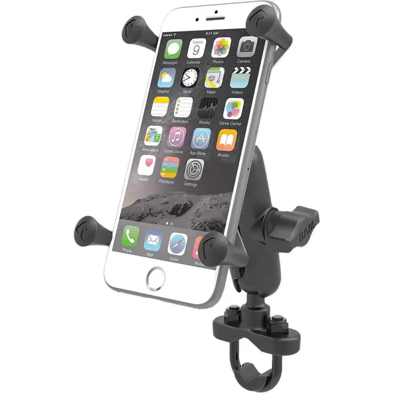 RAM-B-149Z-UN10U Handlebar Rail Mount W/U Bolt Base & X Grip Large Cradle