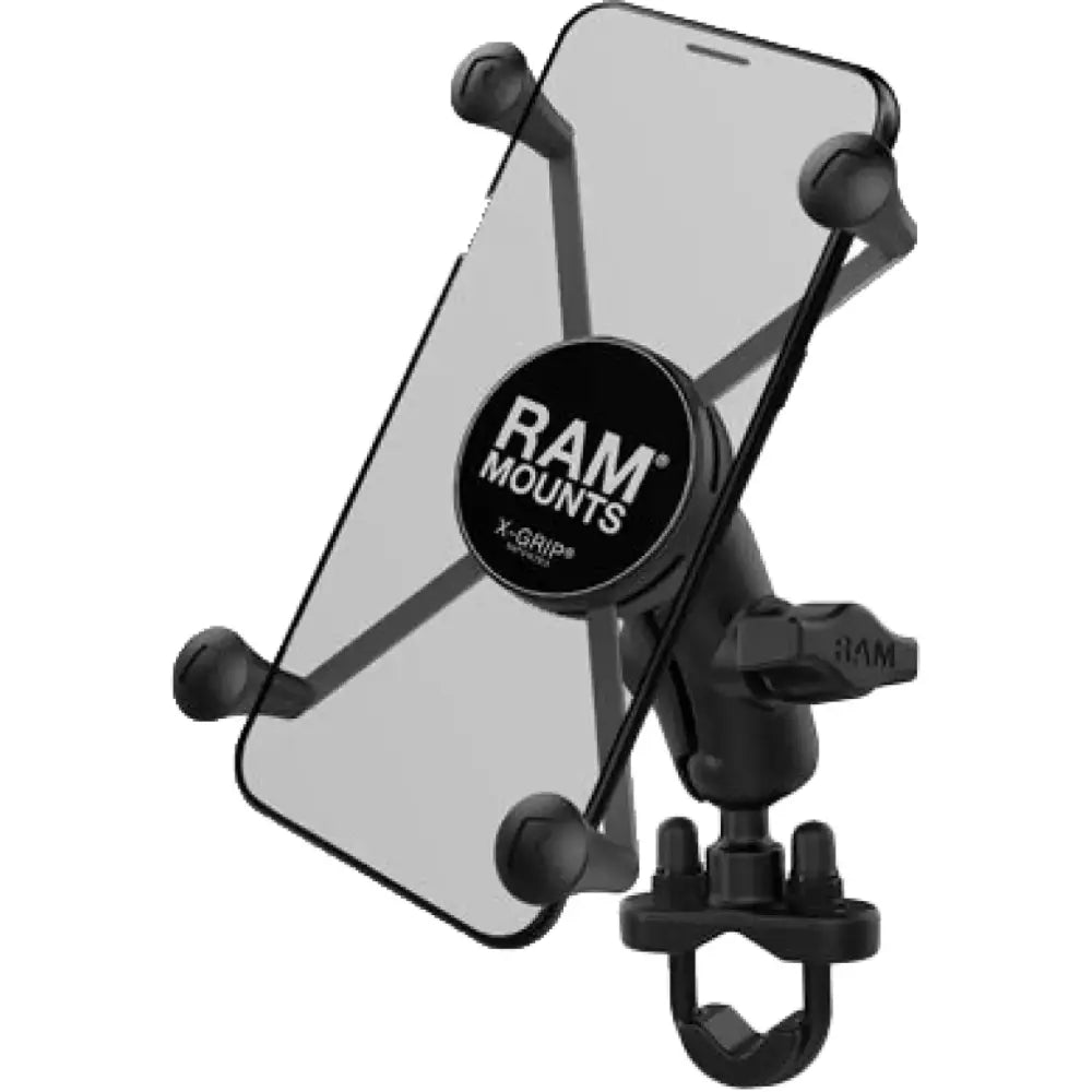 RAM-B-149Z-A-UN10U Ram X-Grip Large Phone Mount W/Handlebar U-Bolt Base Short - RV and Auto Parts