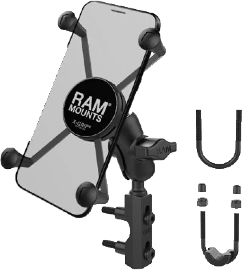 RAM-B-174-A-UN10U Ram X-Grip Large Phone Mount W/Brake/Clutch Res Base Short - RV and Auto Parts