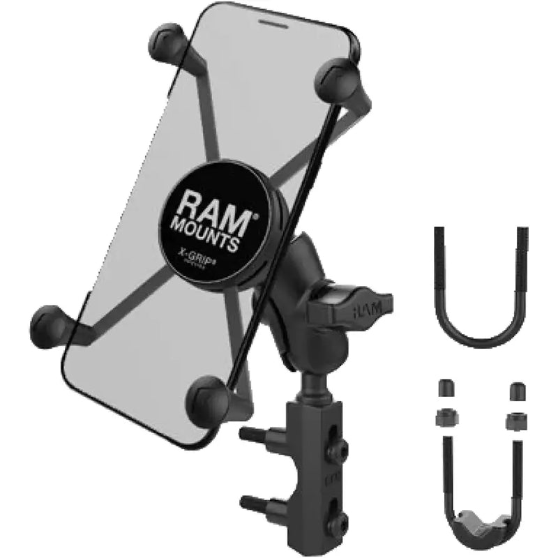 RAM-B-174-A-UN10U Ram X-Grip Large Phone Mount W/Brake/Clutch Res Base Short - RV and Auto Parts