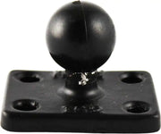 RAM-B-202U-152 Rectangle Base W/1" Ball 1.5"X2"