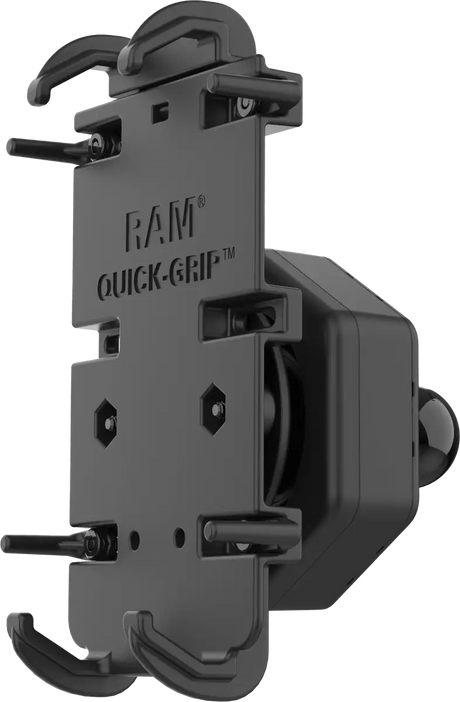 RAM-HOL-PD4-462B Ram Quick-Grip Xl Phone Holder With Vibe-Safe Adapter & Ball - RV and Auto Parts