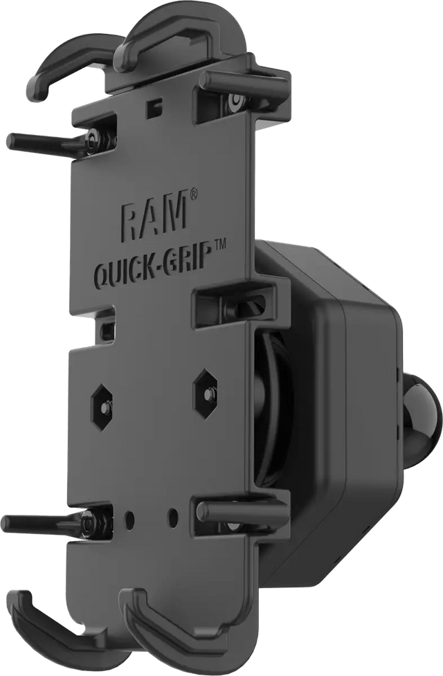 RAM-HOL-PD4-462B Ram Quick-Grip Xl Phone Holder With Vibe-Safe Adapter & Ball - RV and Auto Parts