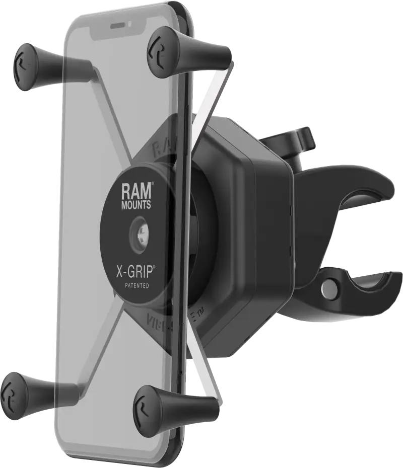 RAM-HOL-UN10-462-400 Ram X-Grip Vibe-Safe L Phone Mount With Small Tough-Claw - RV and Auto Parts
