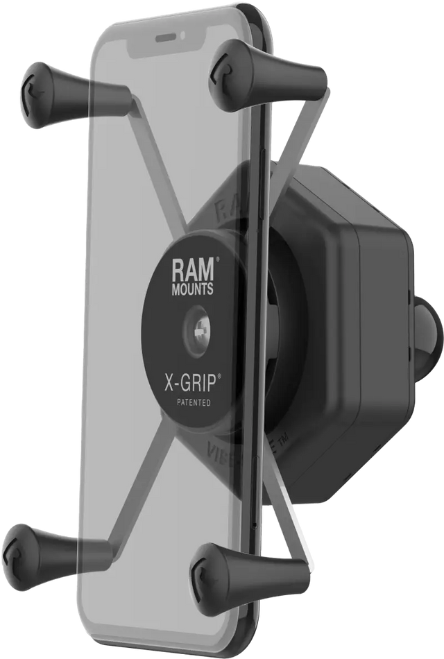 RAM-HOL-UN10B-462 Ram X-Grip Vibe-Safe Phone Holder Large With Ball Adapter - RV and Auto Parts