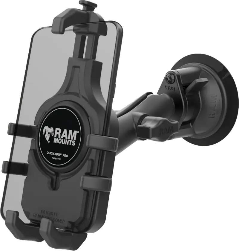 Quick Grip Pro Suction Cup Phone Mount - RAM
