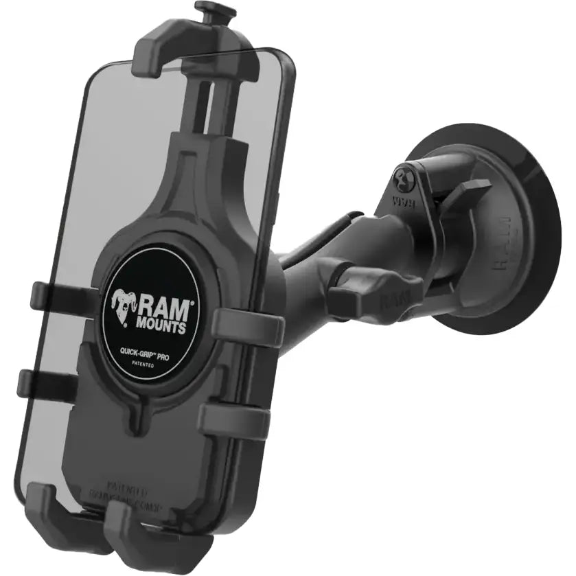 Quick Grip Pro Suction Cup Phone Mount - RAM