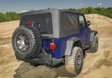 Rampage 04-06 Jeep Wrangler(TJ) Unlimited OEM Replacement Soft Upper Doors - Black Denim - Truck & Automotive