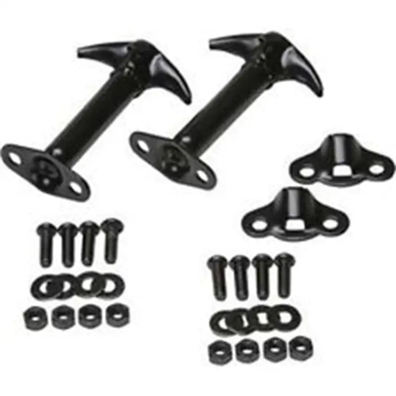 Rampage 1945-1949 Jeep CJ2A Hood Catch Kit - Black - Truck & Automotive